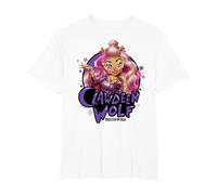 Exalumnos de Monster High - Clawdeen Wolf Camiseta, Hombre Tallas Grandes, Blanco, 2X Alto