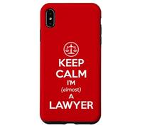 Examen de Barra para Estudiantes de Derecho - Keep Calm I'm Casi un Abogado Divertido Carcasa para iPhone XS MAX