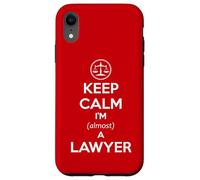 Examen de Barra para Estudiantes de Derecho - Keep Calm I'm Casi un Abogado Divertido Carcasa para iPhone XR