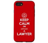 Examen de Barra para Estudiantes de Derecho - Keep Calm I'm Casi un Abogado Divertido Carcasa para iPhone SE (2020) / 7/8