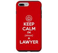 Examen de Barra para Estudiantes de Derecho - Keep Calm I'm Casi un Abogado Divertido Carcasa para iPhone 7 Plus/8 Plus