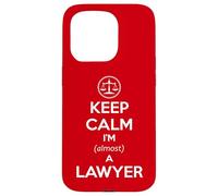 Examen de Barra para Estudiantes de Derecho - Keep Calm I'm Casi un Abogado Divertido Carcasa para iPhone 15 Pro