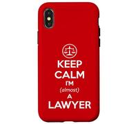 Examen de Barra para Estudiantes de Derecho - Keep Calm I'm Casi un Abogado Divertido Carcasa para iPhone X/XS