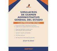 Exámenes de Administrativo de la Administración General del Estado C1: Preguntas adaptadas de CCAA y Ayuntamientos: Más de 1.200 preguntas de CCAA y ... de la oposición de administrativos de la AGE.