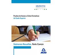 Exámenes Resueltos de Pruebas de Acceso a Ciclos Formativos de Grado Superior. Parte común. Andalucía