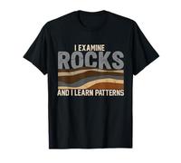 Examino Rocas y aprendo Patrones Geología Ciencia Camiseta