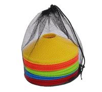 EXAOMBLE 1 Juego Conjunto de Discos de Entrenamiento de Fútbol Marcadores de Espacio Portátiles Colores con Bolsa de Almacenamiento Conos de Agilidad para Entrenamiento de Fútbol y Otras