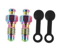 EXAOMBLE 1 Juego Conjunto Tornillos de Purga para Freno de Disco de Bicicleta con Tapas Válvulas de Purga de Aceite para Sistemas de Frenos de Bicicleta Carretera