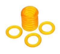 EXAOMBLE 10 Piezas de Juntas de Goma para Máquina de Coser, Anillos de Goma Amarillos, Repuestos Aplicables y Eficientes para Devanadora de Bobina