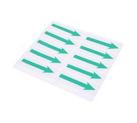 EXAOMBLE 10 Piezas Pegatinas de Flecha Adhesivas Verdes Resistente al Agua Sol para Suelos Señalización Almacenes Oficinas Escuelas y Fábricas