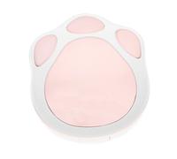 EXAOMBLE 1juego Estuche De Lentes De Contacto Portable Espejo Caja De Lentes Forma De Patita De Gato Organizador De Cosméticos para Viaje