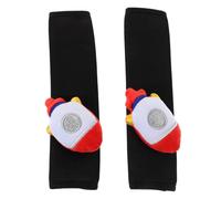 EXAOMBLE 1par Funda De Almohadilla Para Cinturón De Auto Diseño De Cohete Protección Para Hombros De Fácil Instalación Decoración Creativa Para Interiores De Vehículos