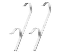 EXAOMBLE 1par Soporte De Pértiga De Aluminio Para Piscina Colgador De Herramientas De Limpieza Multifuncional Para Redes Cepillos y Accesorios De Mantenimiento De Piscinas De Ganchos