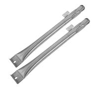EXAOMBLE 2 Piezas Tubo Quemador de Repuesto para Parrilla, Acero Inoxidable | Pieza de Recambio para Gas y Camping, Acabado Plata, Resistencia a Altas Temperaturas y Corrosión