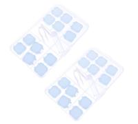 EXAOMBLE 2juegos Estuche De Lentes De Contacto Portátil para Viaje Caja De Almacenamiento De Cosméticos para Miopía Incluye Aplicador y Diseño Transparente