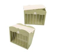EXAOMBLE 2piezas Comedero Colgante para Conejos y Roedores Alimentador Reutilizable Diseño Desmontable Fácil Limpieza Soporte para Heno y Pienso para Conejillos De Indias y Hámsters