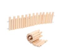 EXAOMBLE 2piezas Valla para Hámster De Madera Vallas Escalera Multifunción para Hámsteres Chinchillas y Cobayas Plataforma De Madera para Área De Jaula