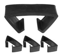 EXAOMBLE 4 Abrazaderas Negras para Sofá de Patio de Mimbre, Clips de Conexión para Muebles Exteriores Seccionales, Diámetro Interior 90 Mm, Accesorios para Unir Sofás y Sillas de Terraza