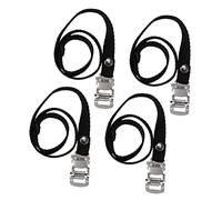 EXAOMBLE 4 Correas Dedos del Pie para Ciclismo Hebilla Ajustable de Nailon, Duraderas y Resistentes, Compatibles Bicicletas y Piñón Fijo, Soporte Seguro para Ciclistas en Exigentes