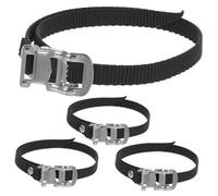 EXAOMBLE 4 Piezas Correas para de Bicicleta Ajustables Bandas Antideslizantes Resistentes para Ciclismo Indoor y Outdoor Accesorio Práctico para Fijación de Pies Deportivos