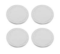 EXAOMBLE 4 Piezas Monedas Conmemorativas en Blanco para Grabar 40 Mm, de Metal Borde Roscado, Plata, Ideales para Manualidades, Coleccionismo y Recuerdos Personalizados