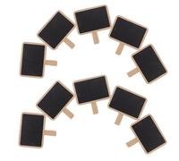 EXAOMBLE 40 Mini Pinzas de Madera con Pizarra Negra, Portátiles y Fáciles de Escribir y Borrar, Ideales para Oficinas y Tiendas