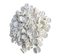 EXAOMBLE 470 piezas Protector de Yemas Desechable Unidades Guantes de Látex Flexibles y Antiestáticos para Manicura Bricolaje Reparación Electrónica y Pintura Medio Adaptable