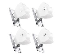 EXAOMBLE 4piezas Poleas De Cortina Romanas Mecanismo De Bloqueo De Plástico para Cortinas Plisadas y Persianas De Ventana Instalación Fácil y Funcionamiento Suave