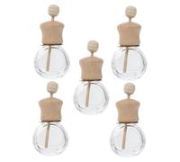 EXAOMBLE 5piezas Botellas Difusoras De Aire Para Coche Recipientes Vacíos Para Perfume Clip De Ventilación Aromatizador Portátiles y Fáciles De Usar Para Hombres y Mujeres