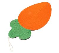EXAOMBLE Almohadilla De Rascado Resistente para Gatos De Sisal Diseño De Zanahoria Ideal como