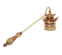 EXAOMBLE Apagavelas de Metal Dorado Cónico Vintage, Herramienta Extintora Manual para Velas Aromáticas Frasco, Accesorio Seguro para Hogar y Cuidado de Velas, Extintor de Mecha