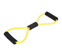 EXAOMBLE Bandas de Resistencia en Forma de 8 Color Amarillo, Material TPR Asas para Tonificación Efectiva para Ejercicio en Casa y Oficina