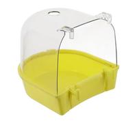 EXAOMBLE Bañera para Pájaros Colgante Accesorio De Jaula para Periquitos y Canarios Ducha Automática para Aves Pequeñas Fácil De Instalar y Limpiar para Mascotas Cockatiel