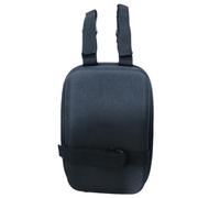 EXAOMBLE Bolsa de Manillar para Bicicleta, Alforja Compacta de Tela Negra | Ciclistas y Desplazamientos Urbanos, Almacenamiento Compacto, Uso en Cuadro y Rail del Sillín