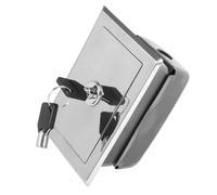 EXAOMBLE Caja de Interruptores para Puerta Garaje Eléctrica con Llaves, Hierro Plata, Fácil y Seguridad Mejorada para Persianas Enrollables