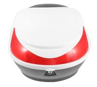 EXAOMBLE Caja Trasera Pequeña para Motocicleta y Bicicleta Caja de Almacenamiento de Color Claro para Casco de Herramientas para Moto Maletero Práctico para Uso Diario