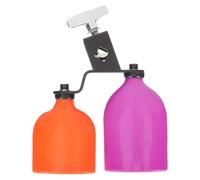 EXAOMBLE Cencerro de Bloque de Percusión Tono Alto Accesorio para Batería Kit de Cencerros Bicolor Compatible Soportes de Batería Percusión