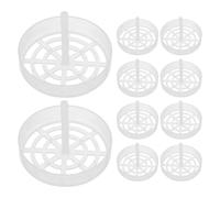 EXAOMBLE Cestas de Limpieza Ultrasónica para Piezas Pequeñas y Joyas, 50 Unidades de Plástico Mango Extendido, 5,2 X 5,2 X 4,5 CM, para Uso en Limpieza de Componentes Diminutos y Tornillos