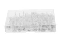 EXAOMBLE Chinchetas Numeradas del 1 al 100, Pines Planos de Plástico Blanco, Ligeros Numeración en Negrita para Mapas, Tableros de Anuncios y Eventos, Paquete de 100 Unidades