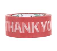 EXAOMBLE Cinta de Embalaje Decorativa Rosa con Texto Thank You Cinta Adhesiva DIY para Envolver Regalos Festivales y Cumpleaños Fácil de Usar y Resistente