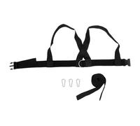 EXAOMBLE Cinturón de Soporte para Correr Banda Resistente al Peso de Poliéster, D-Ring 2 Ganchos para Entrenamiento en Gimnasio y Mejora de Velocidad
