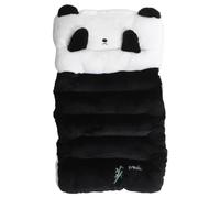 EXAOMBLE Cojín De Asiento De Coche Peluche Cálido Diseño Panda Integrado Para Invierno Funda Decorativa Para Asiento Delantero Compatible Mayoría De Vehículos Suave y Acogedor Para Conducci