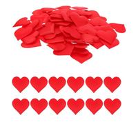 EXAOMBLE Confeti de Corazones Rojos para Bodas y San Valentín, 500 Piezas de Esponja Forma de Corazón para Decoración Romántica y Ambiente Festivo en Fiestas