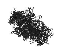 EXAOMBLE Confeti Negro en Forma de Nota Musical de 75g para Decoración Creativa y Delicada en Bodas y Fiestas Ambiente Romántico y Reutilizable Varios estilos