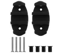 EXAOMBLE Cornamusas Zig Cleat para Kayaks Marinos de Nylon Negro, Sistema de Poleas y Protección Ambiental, 2 Piezas para Remolques y Embarcaciones