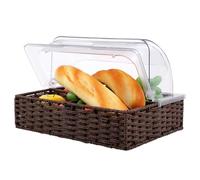 EXAOMBLE Cubierta Transparente para Alimentos Tapa Amplia, Vitrina Acrílica para Postres y Pasteles, Protección contra Polvo para Mesa Dulce y Exhibición en Panaderías, Cocina y Eventos