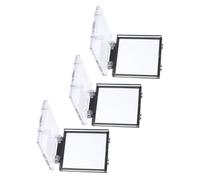 EXAOMBLE cubierta transparente para el botón de encendido, protector de interruptor de botón pulsador, plástico, 3 unidades, anti-pulsaciones accidentales, para ordenador y lavavajillas