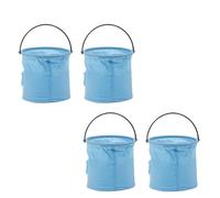 EXAOMBLE Cubo Plegable para Lavar Pinceles de Pintura Asa de Goma, 4 Unidades, Adecuado para Clases de Arte y Uso al Aire Libre