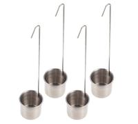 EXAOMBLE Cucharón de Acero Inoxidable Utensilio Práctico Filtro Integrado para Vino y Diseño Fácil de Colgar para Cocina y Servicio en Eventos