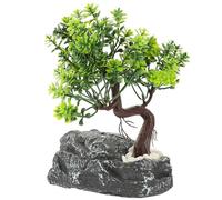 EXAOMBLE Cueva de Resina para Reptiles, Escondite Oscuro Que Reduce la Luz, Refugio Simple Adecuado para Tortugas y Lagartos en Terrarios o Acuarios